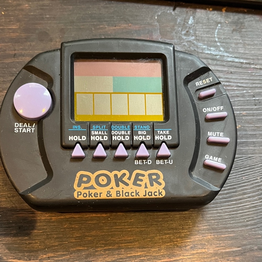 Poker Handheld Console - Black and Purple